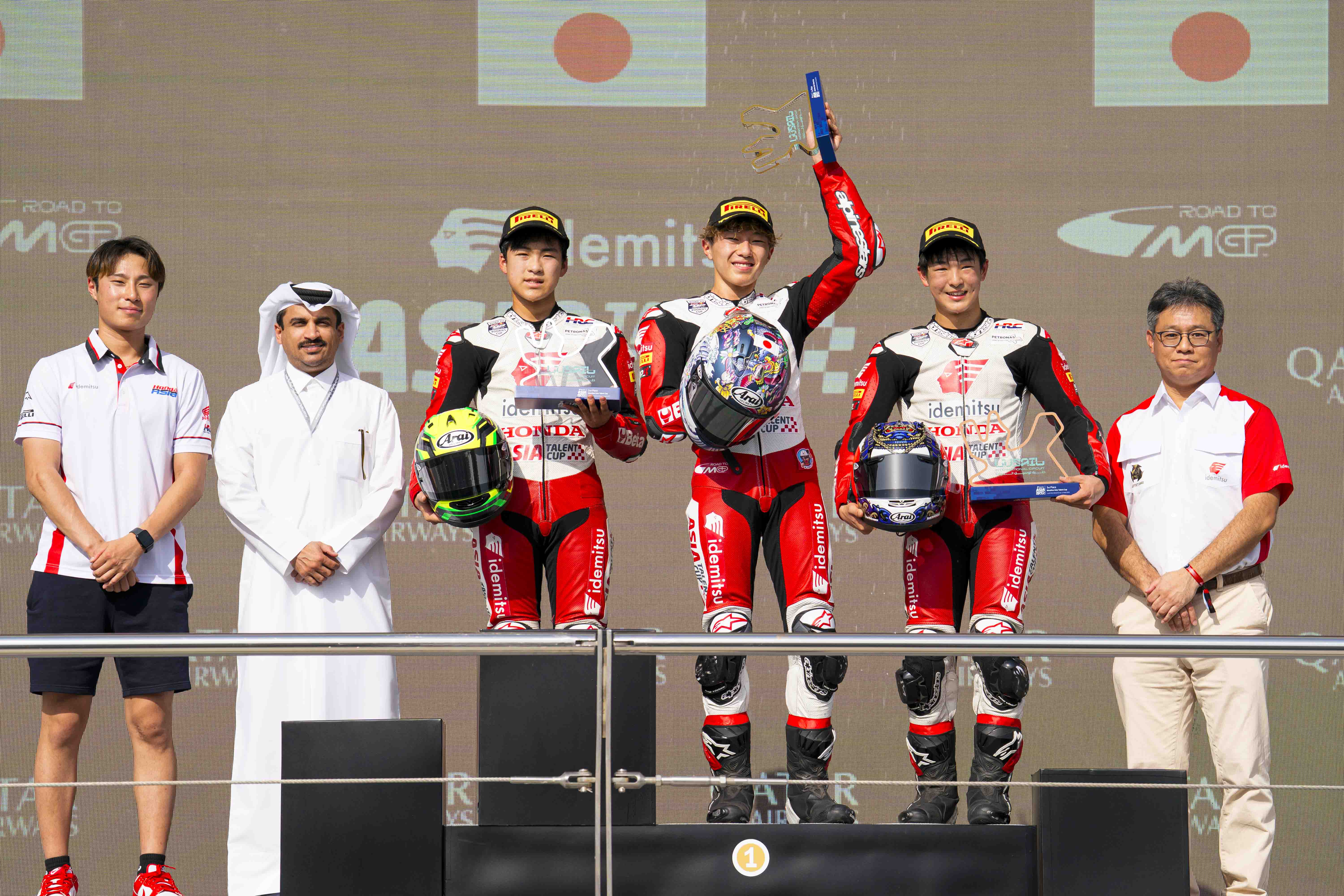 Podium Race 2 | Round 2 Qatar | 2025 Idemitsu Asia Talent Cup