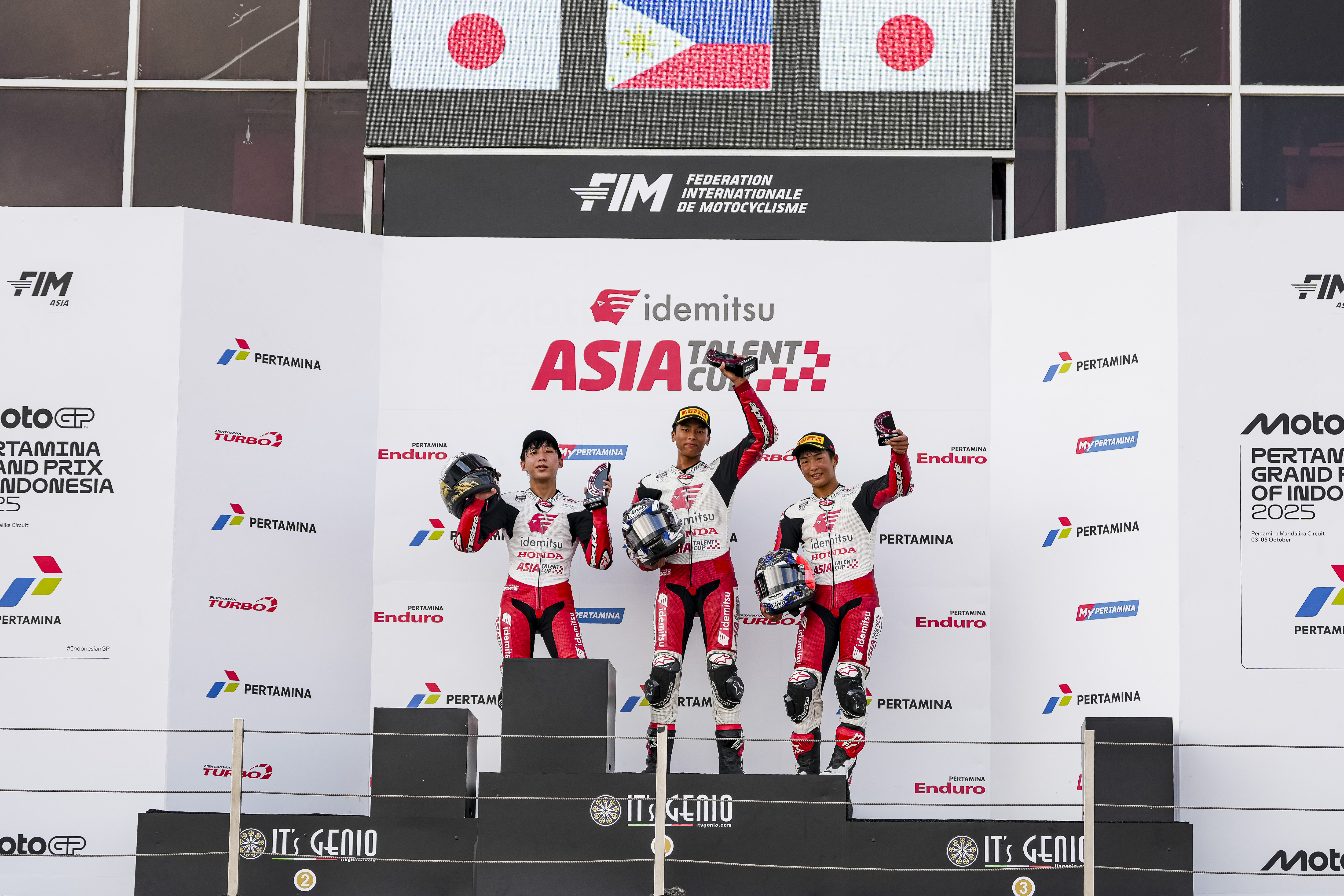 Podium Race 1 | Round 5 Mandalika | 2025 Idemitsu Asia Talent Cup