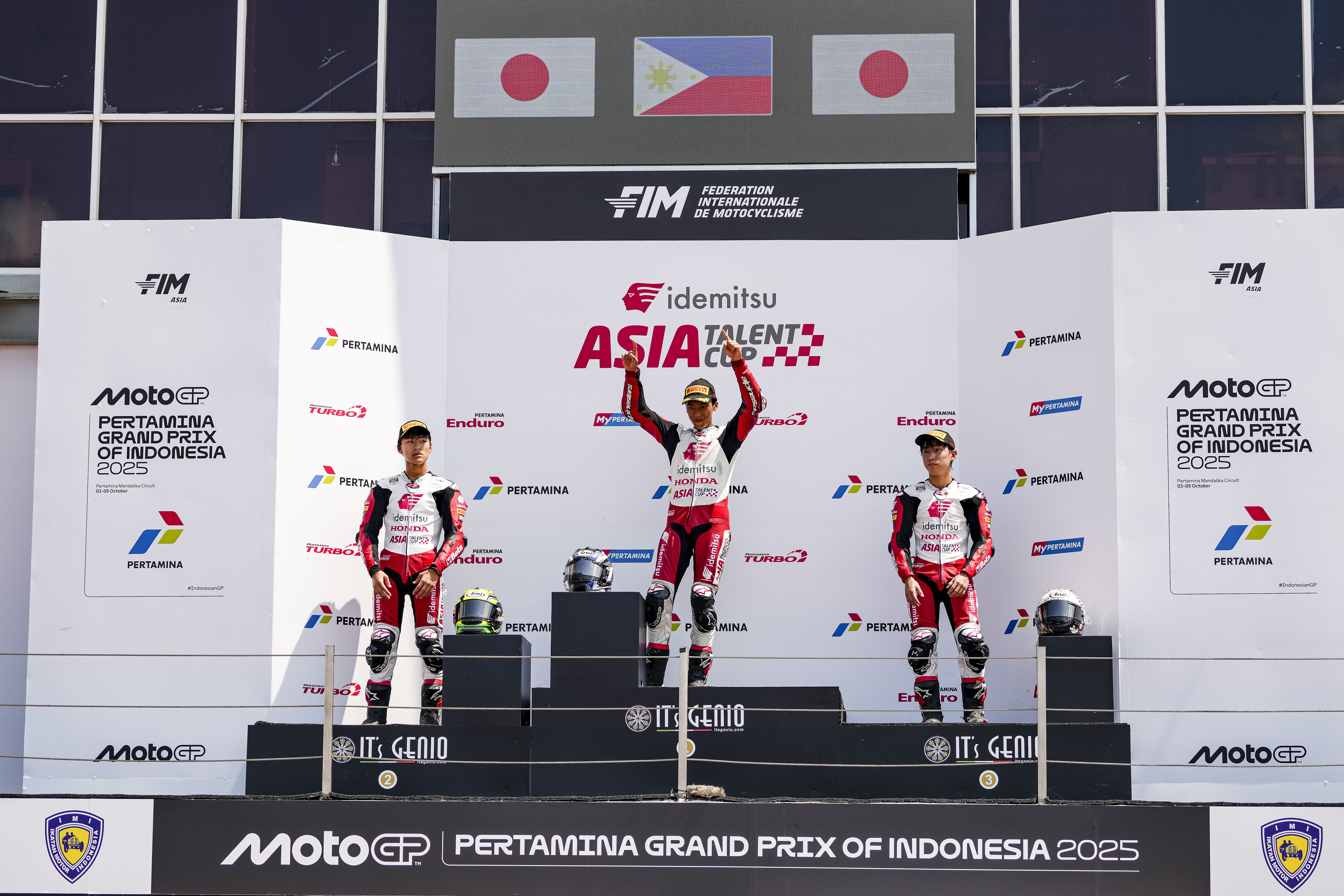 Podium Race 2 | Round 5 Mandalika | 2025 Idemitsu Asia Talent Cup