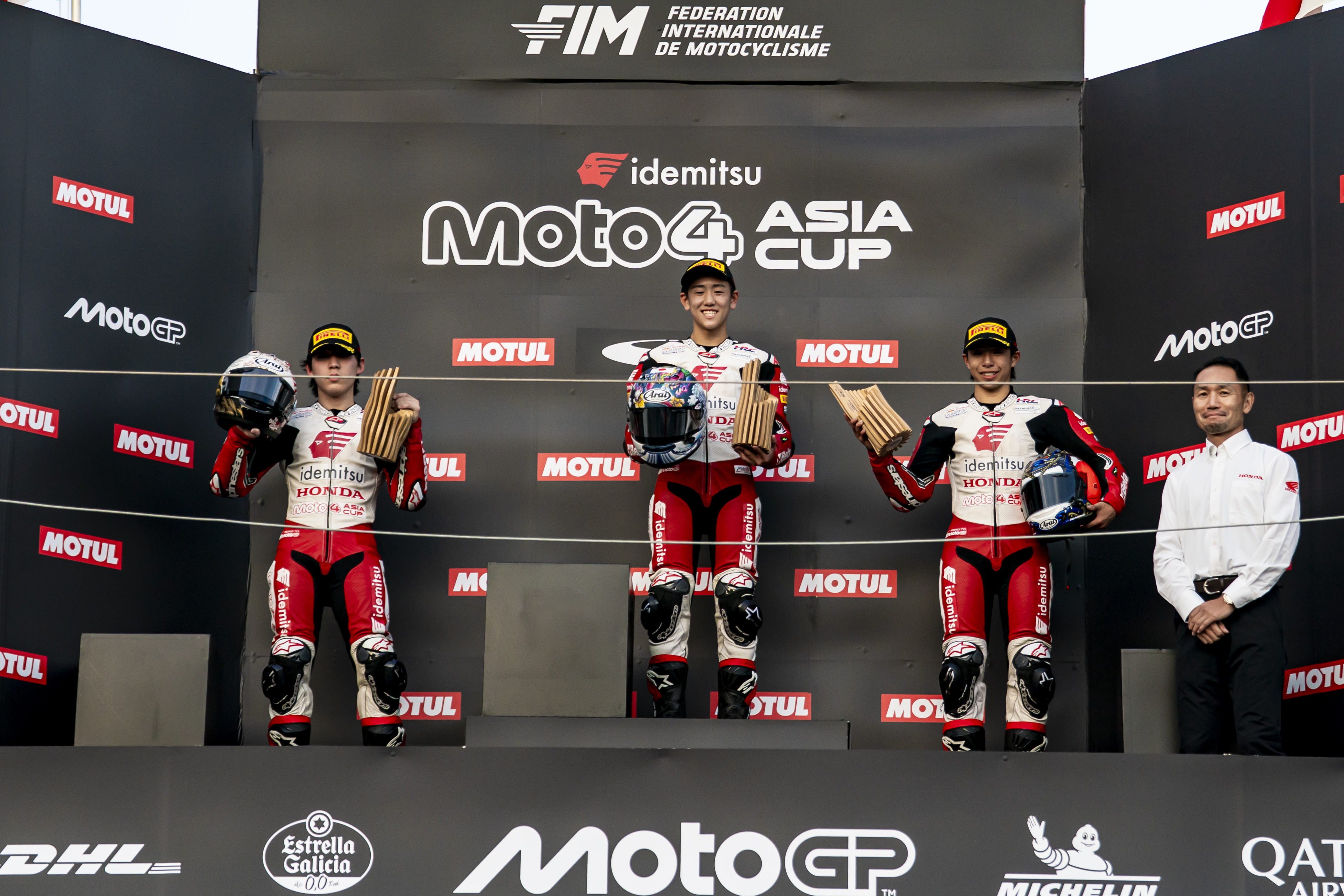 Podium Race 1 Round 3 Japan | 2026 Idemitsu Moto4 Asia Cup