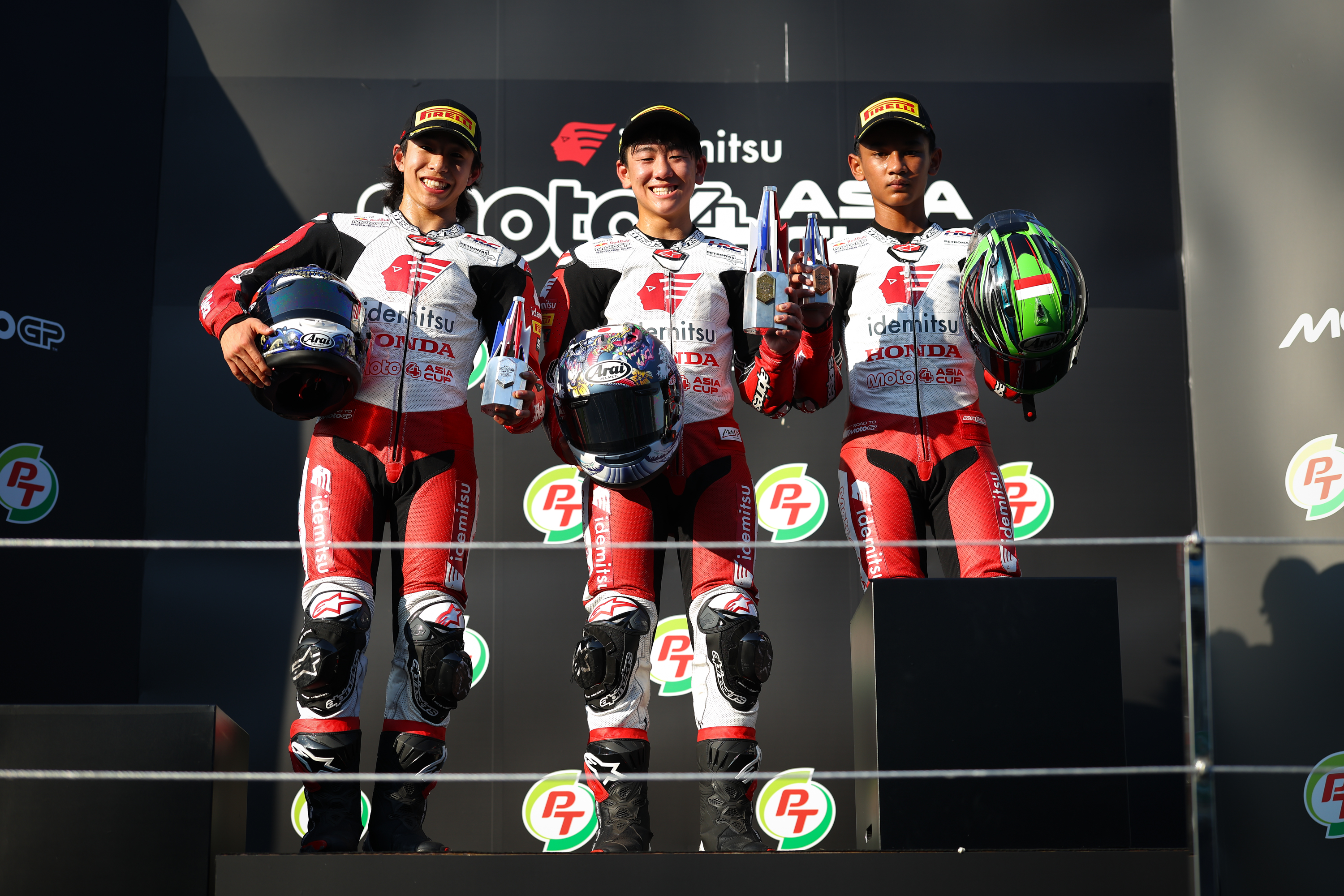 Podium Race 1 | Round 1 Thailand | 2026 Idemitsu Moto4 Asia Cup